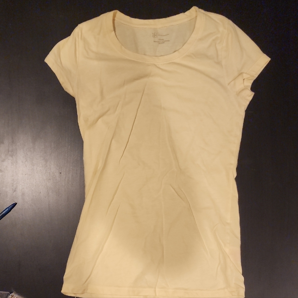 No Boundaries Cream Fitted Short Sleeve Tee